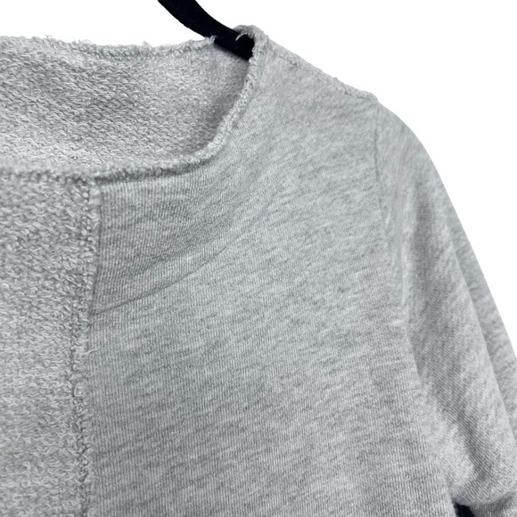 Gershon Bram Gray French Terry Patchwork Dress Small - Picture 11 of 12